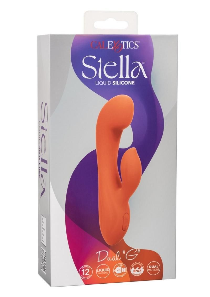 STELLA LIQUID SILICONE DUAL G RABBIT ORANGE