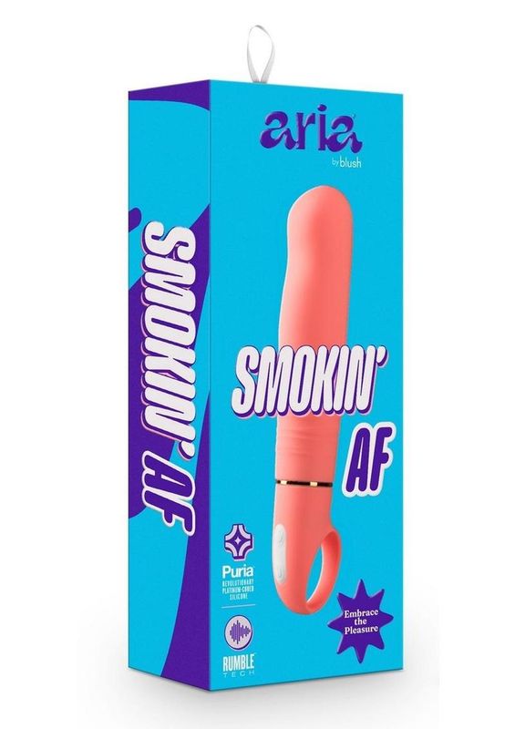 ARIA SMOKIN' AF VIBE CORAL SILICONE VIBRATOR