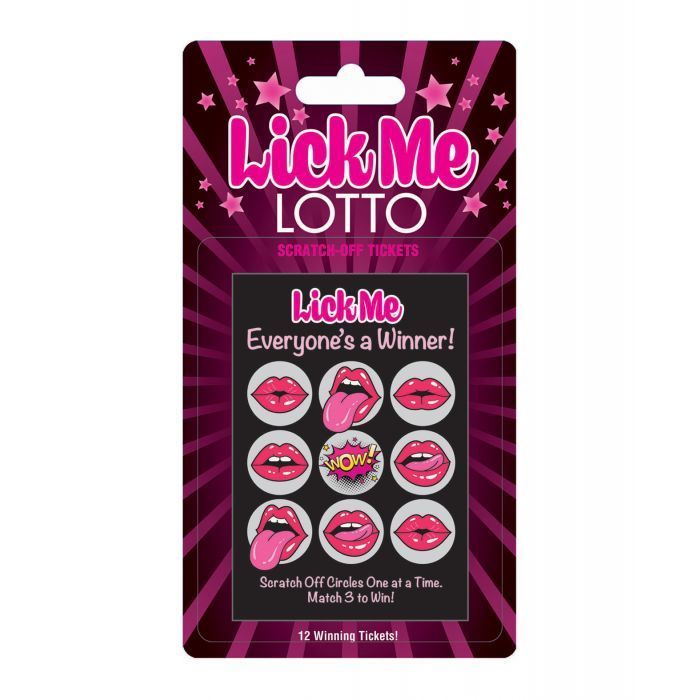 LICK ME LOTTO SCRATCH OFF TICKET