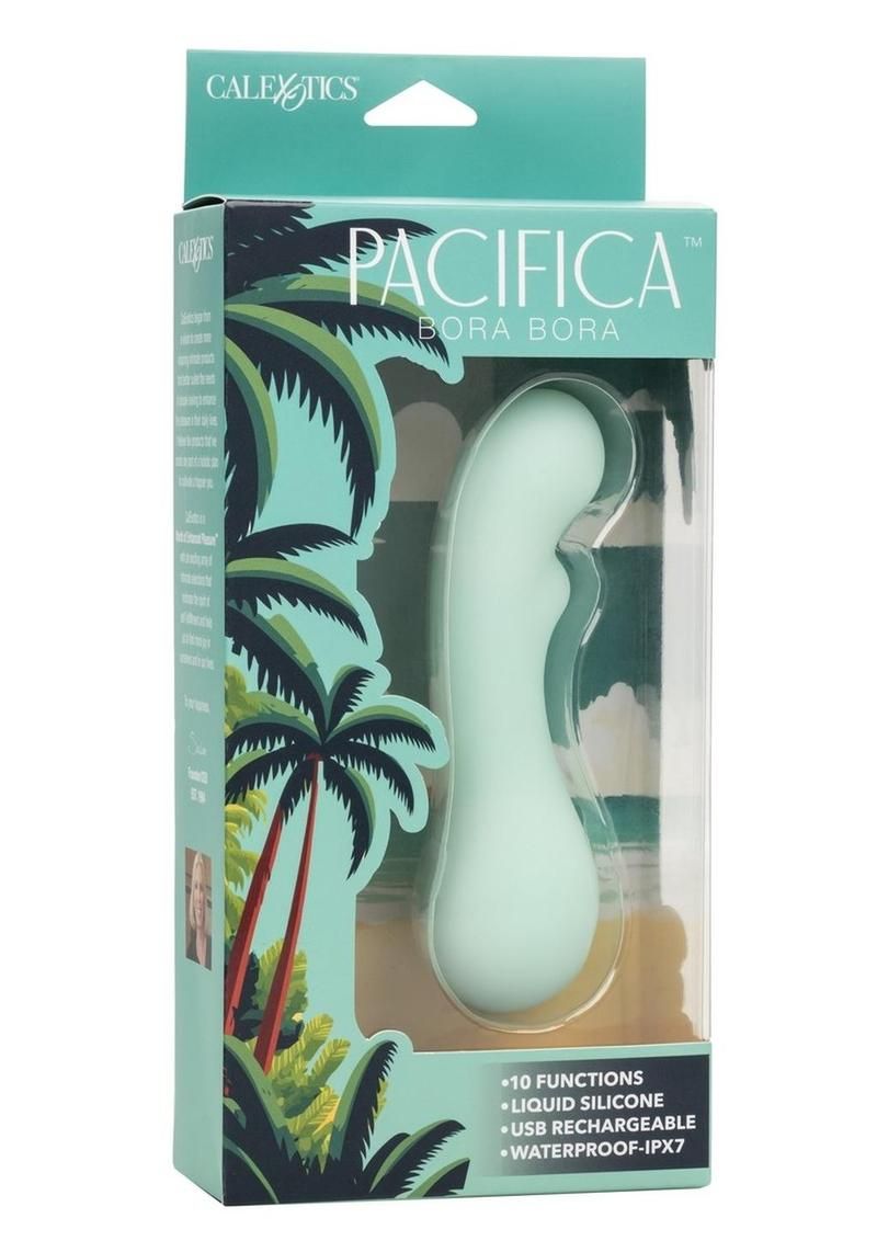 PACIFICA BORA BORA GREEN SILICONE VIBRATOR