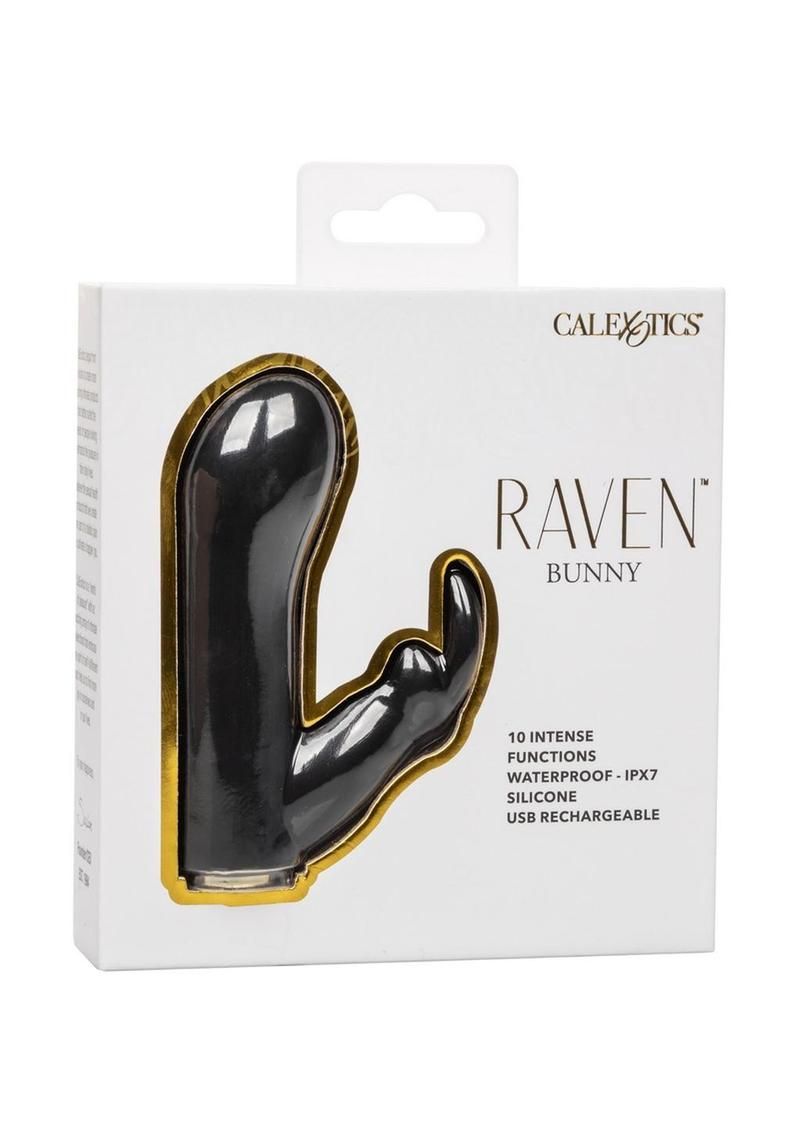 RAVEN BUNNY RECHARGEABLE SILICONE RABBIT VIBRATOR