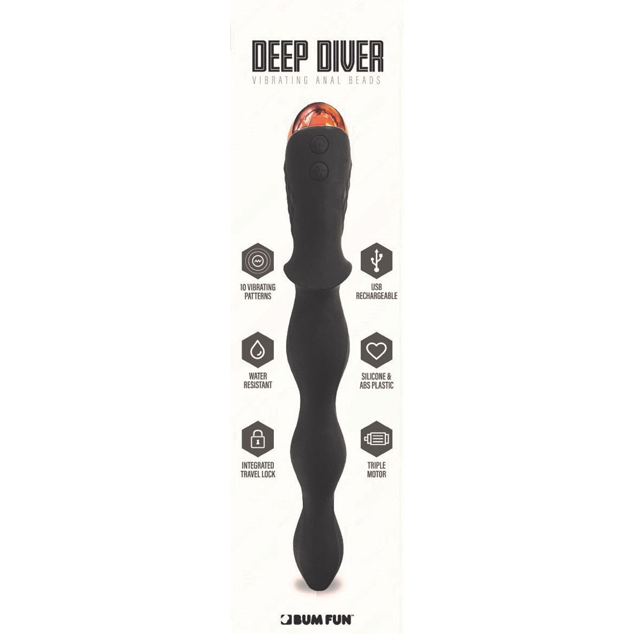 DEEP DIVER VIBRATING ANAL BEADS
