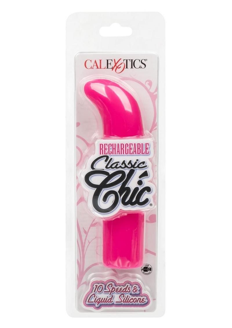 CLASSIC CHIC RECHARGEABLE MINI G PINK SILICONE VIBRATOR