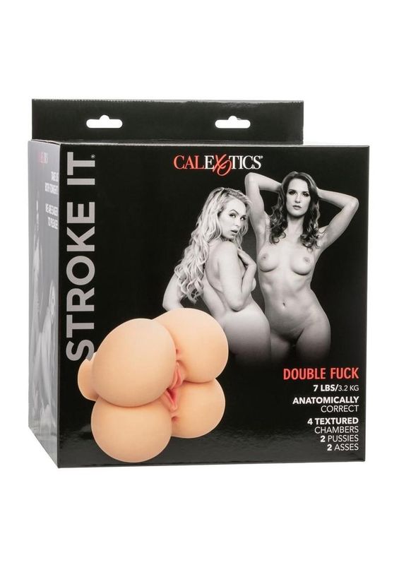 STROKE IT DOUBLE FUCK PUSSY & ASS IVORY