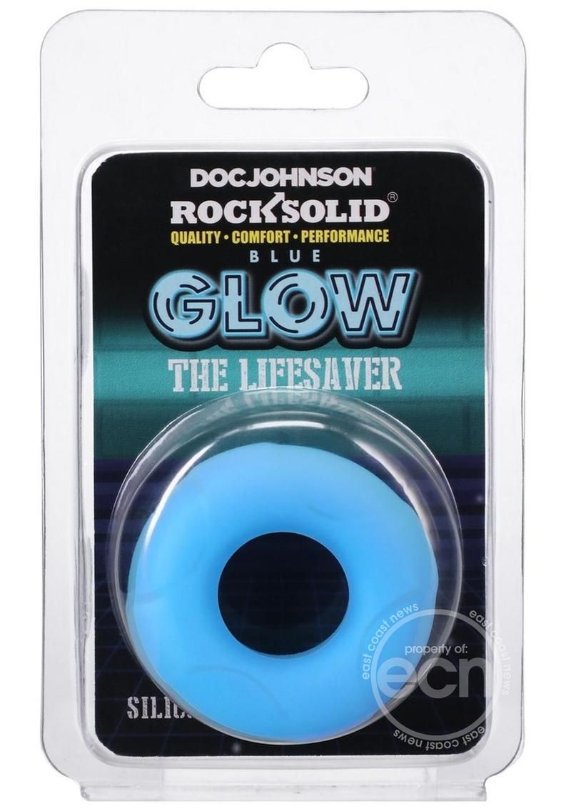 ROCK SOLID LIFESAVER SILICONE COCK RING, Color: BLUE