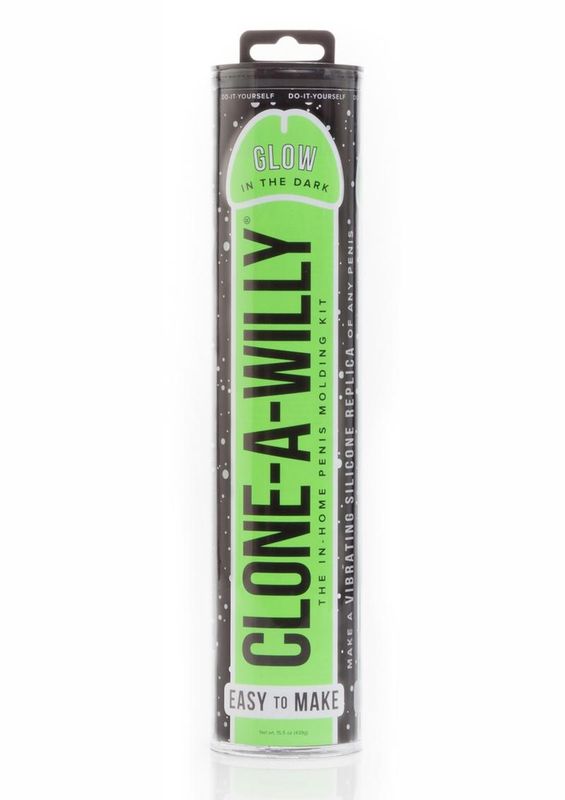 CLONE A WILLY KIT WITH VIBRATOR GLOW IN THE DARK