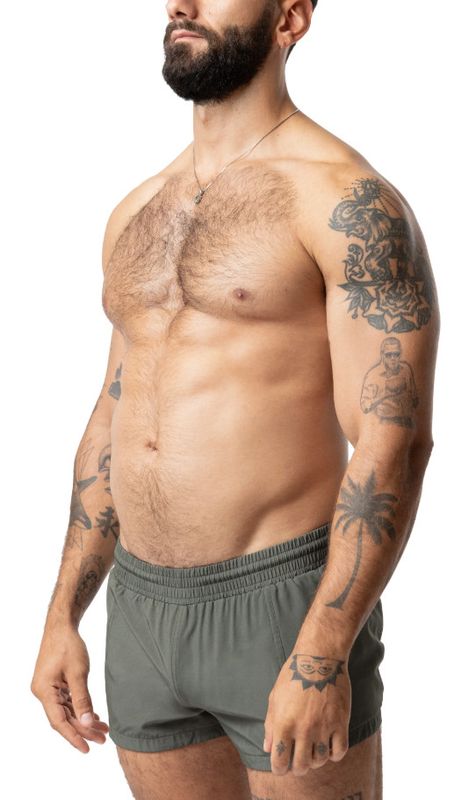 NASTY PIG CORE SWIM TRUNK ARMY GREEN