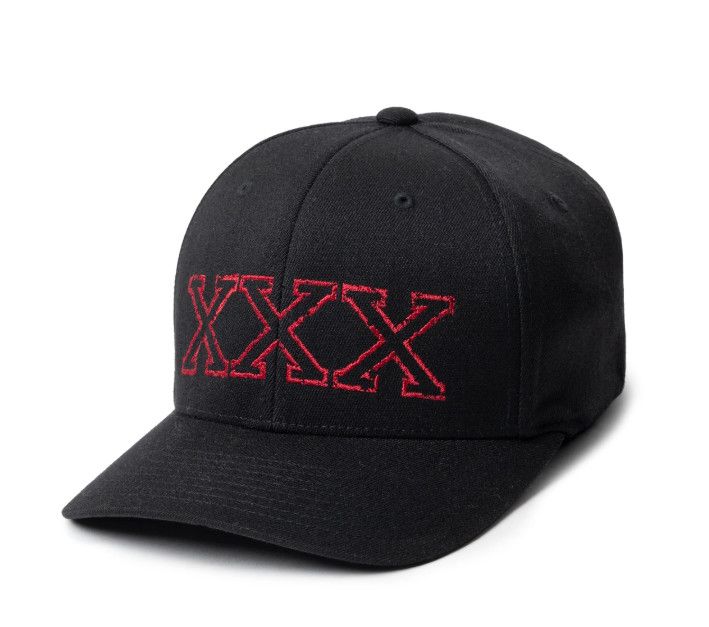 NASTY PIG XXX SNOUT CAP BLACK & RED, Size: S/M