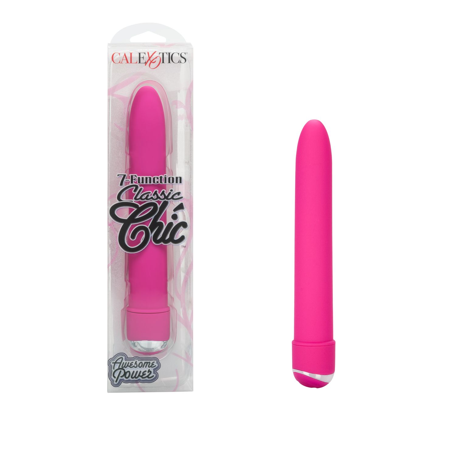 7 FUNCTION CLASSIC CHIC STANDARD VIBRATOR 6", Color: PINK