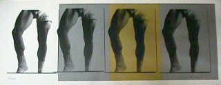 POSTER - Christopher Makos: LEGS OF YALE SILVER/GOLD