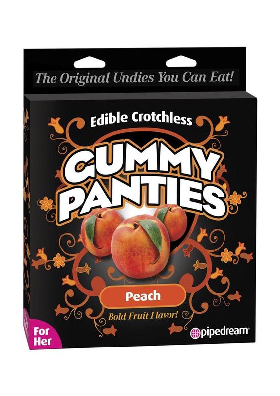 EDIBLE CROTCHLESS PANTIES FOR HER GUMMY PEACH
