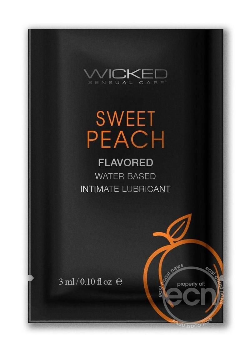 WICKED AQUA FLAVORS FOIL .10oz, Flavor: SWEET PEACH