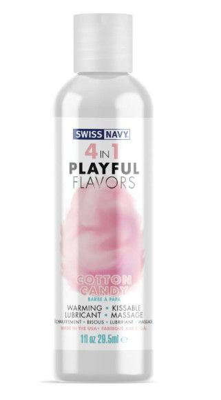 SWISS NAVY 4 IN 1 LUBE  4oz, Flavor: COTTON CANDY