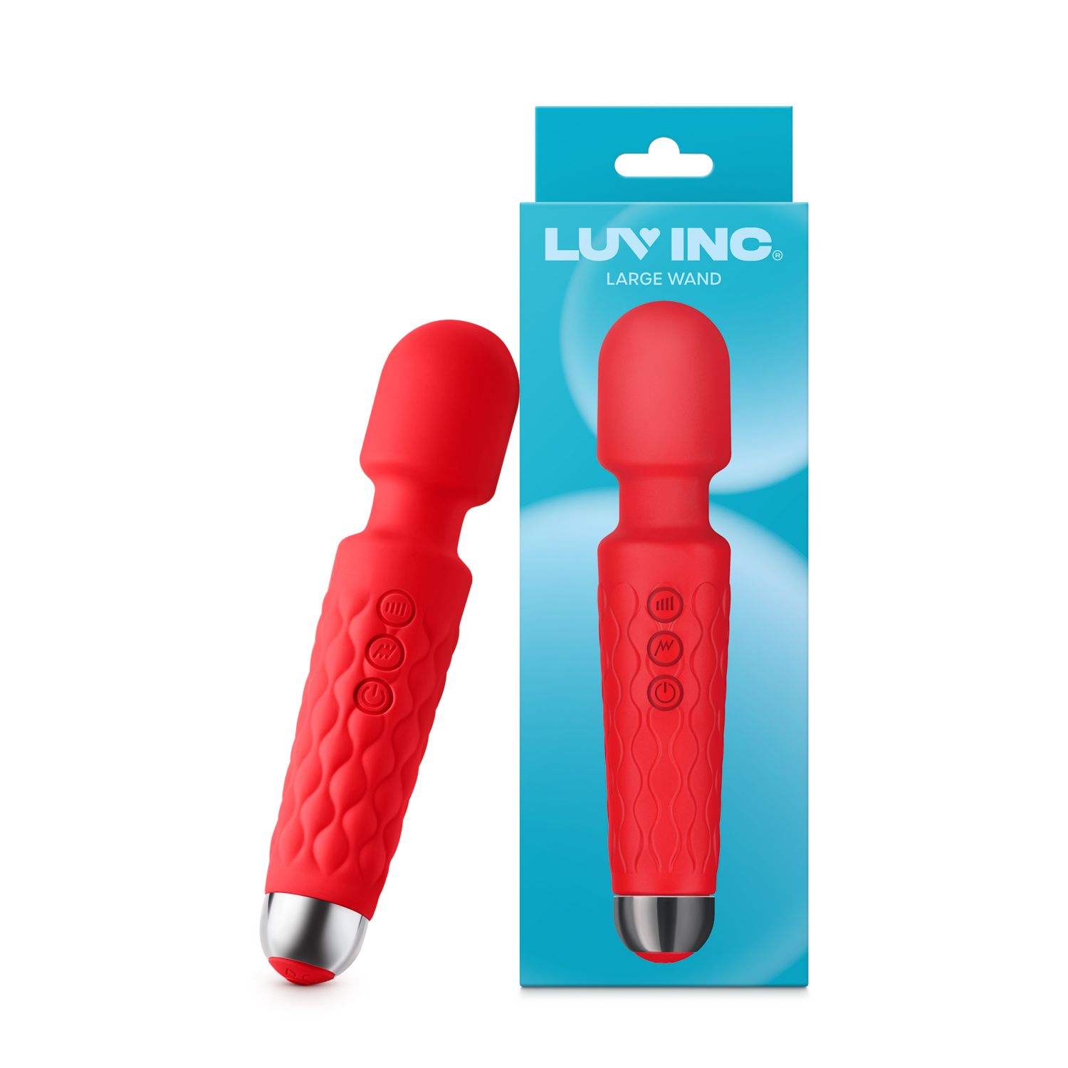 LUV INC LW96: LARGE WAND RED