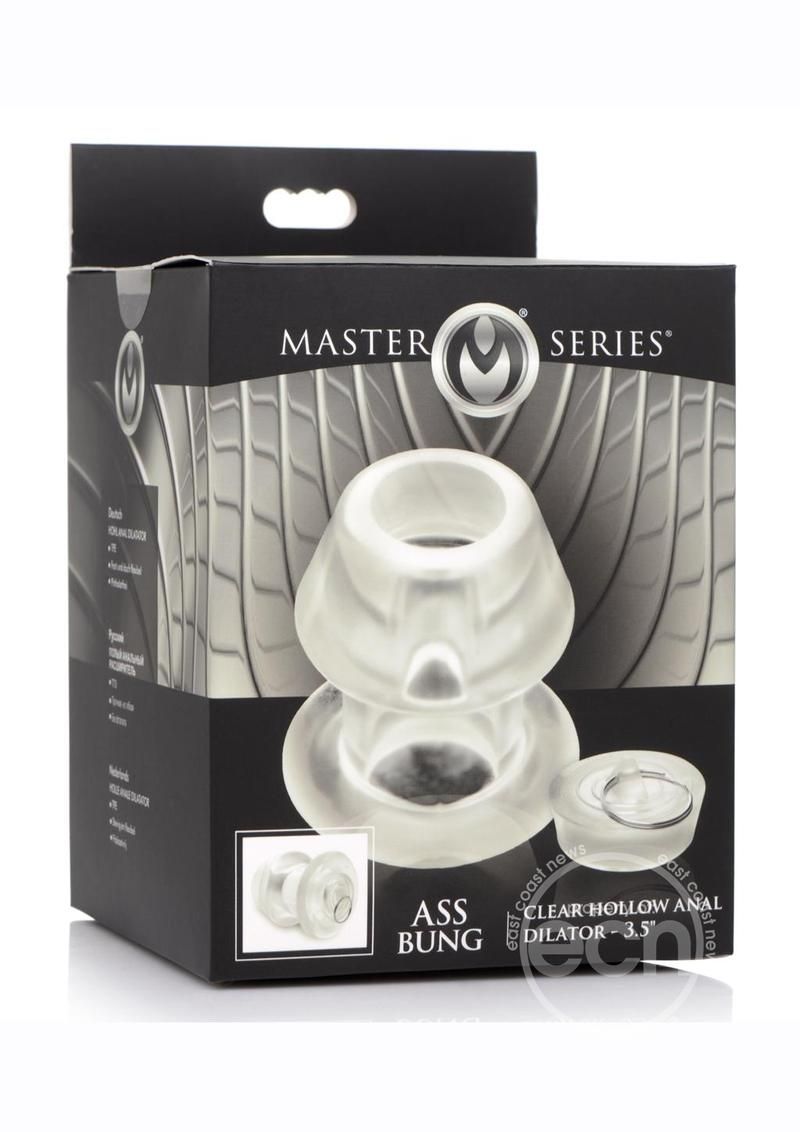 MASTER SERIES CLEAR HOLLOW ANAL DILATOR, Size: LARGE