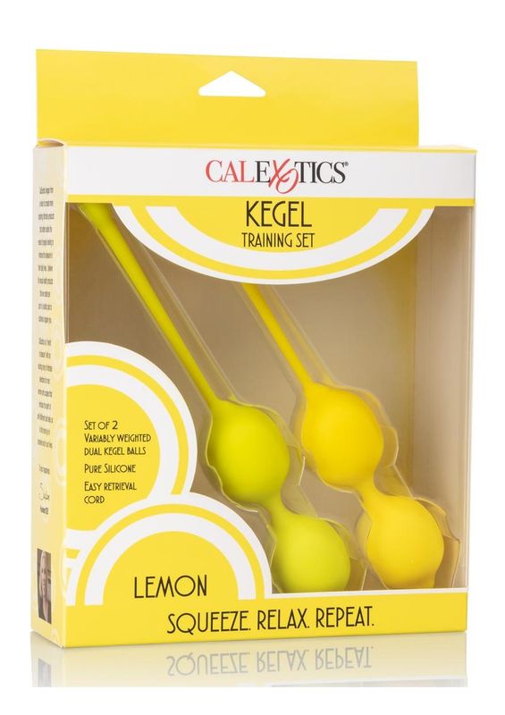 KEGEL TRAINING SET LEMON SILICONE