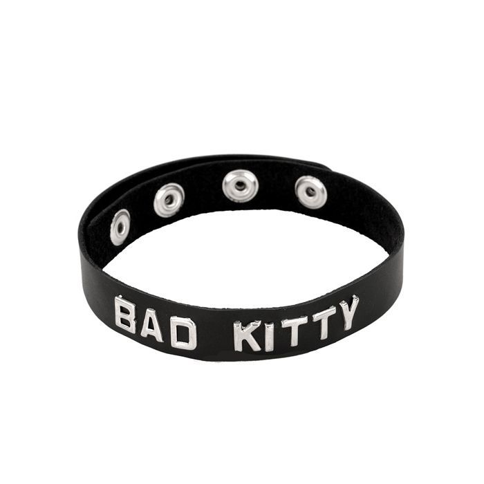 SPARTACUS BAD KITTY LEATHER COLLAR