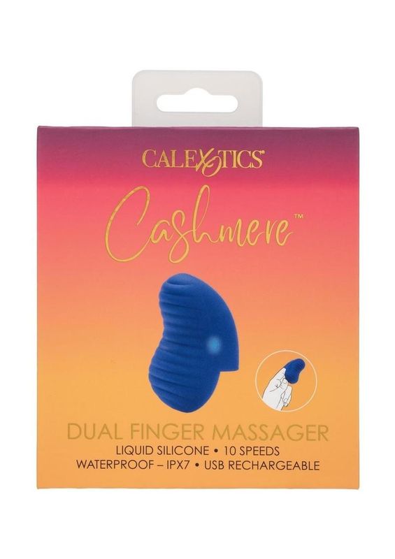 CASHMERE DUAL FINGER RECHARGEABLE SILICONE MASSAGER