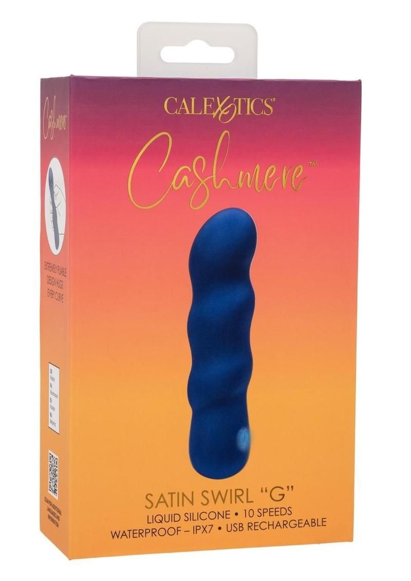 CASHMERE SATIN SWIRL G RECHARGEABLE SILICONE G-SPOT MASSAGER