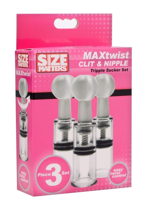 SIZE MATTERS TWISTED TRIPLETS NIPPLE AND CLIT SUCKERS