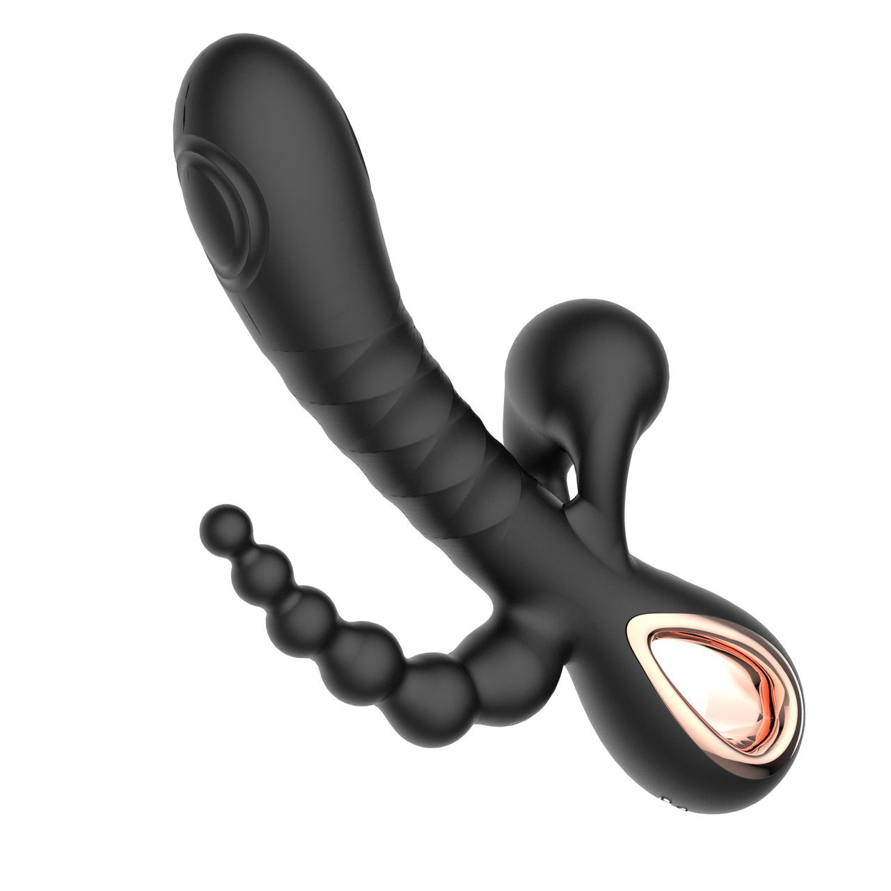 SEISMIC ZONE 3-IN1 VIBRATING RABBIT BLACK