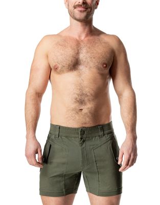 NASTY PIG TOPOGRAPHIC RUGBY SHORT ARMY GREEN