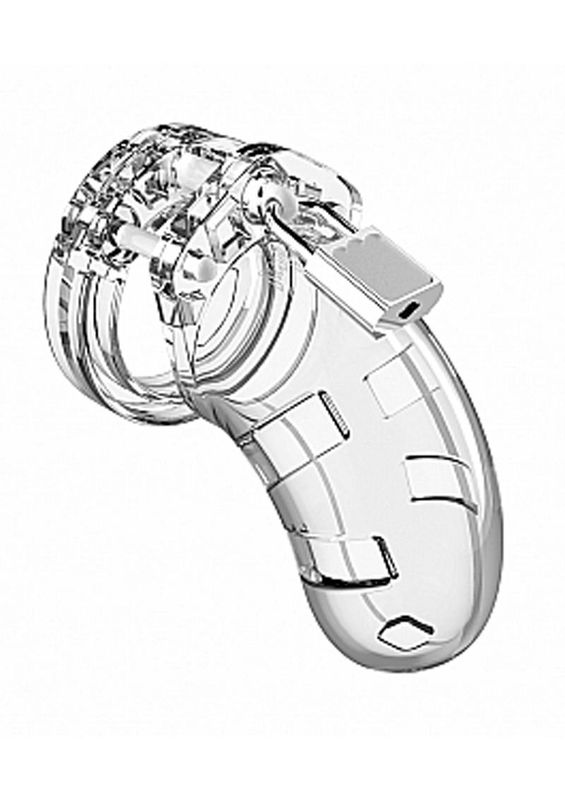 MAN CAGE MODEL 01 CHASTITY 3.5" CLEAR