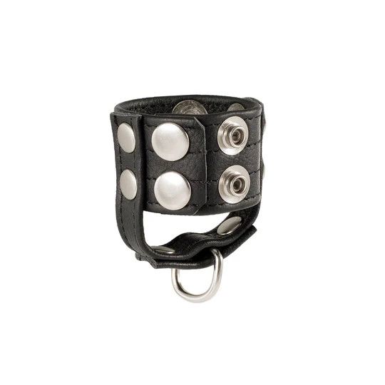 LEATHER BALL STRETCHER WITH D-RING 1.25"