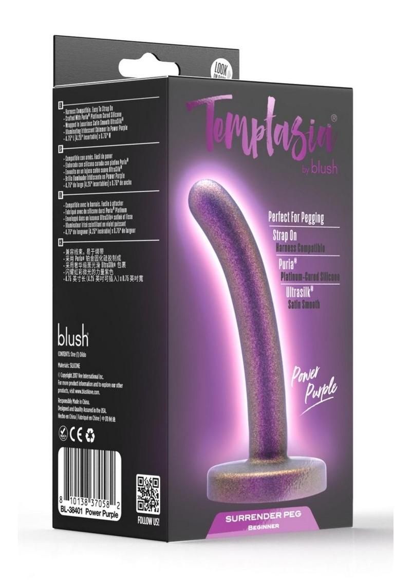 TEMPTASIA SURRENDER PEG SILICONE DILDO BEGINNER POWER PURPLE TEMPTASIA SURRENDER PEG SILICONE DILDO BEGINNER POWER PURPLE