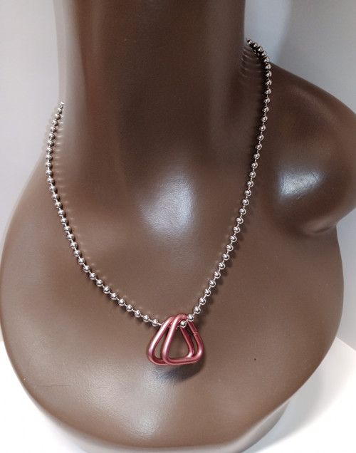 PINK TRIANGLES NECKLACE
