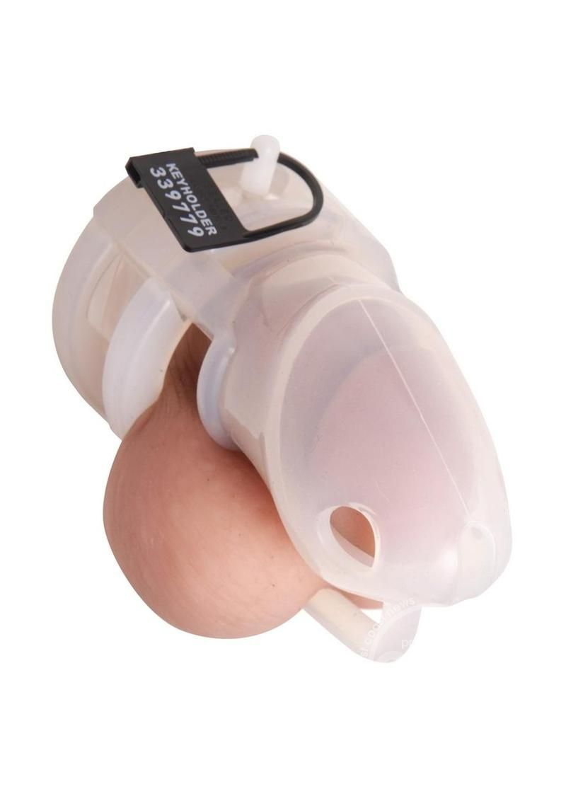 MASTER SERIES SADO CHAMBER SILICONE CHASTITY CAGE (DISC.)