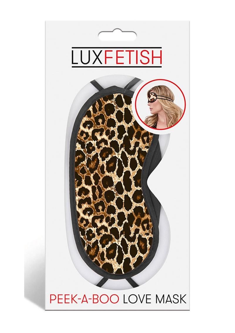 LUX FETISH PEEK A BOO LOVE MASK LEOPARD