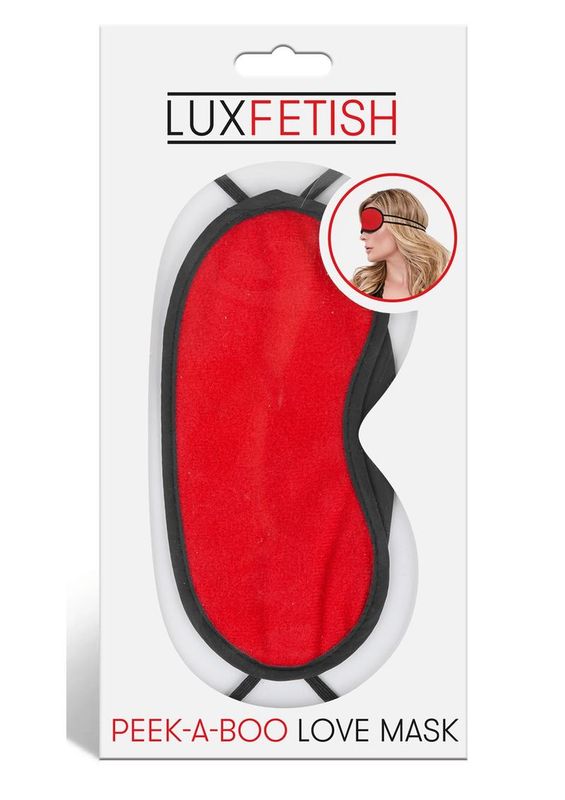 LUX FETISH PEEK A BOO LOVE MASK RED