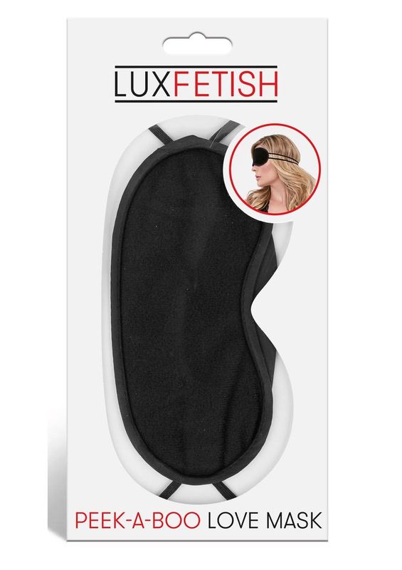 LUX FETISH PEEK A BOO LOVE MASK BLACK