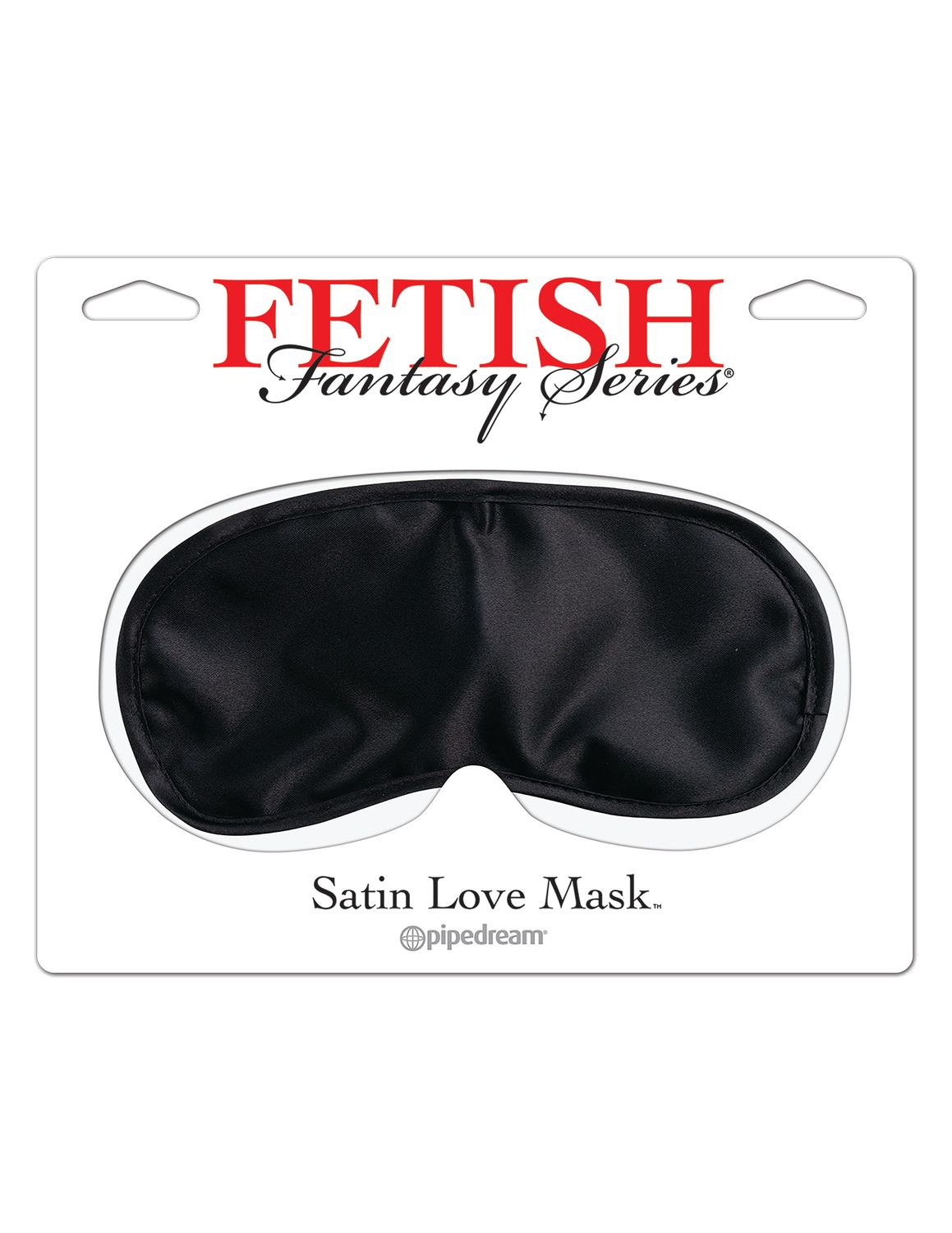 FETISH FANTASY SATIN LOVE MASK, Color: BLACK