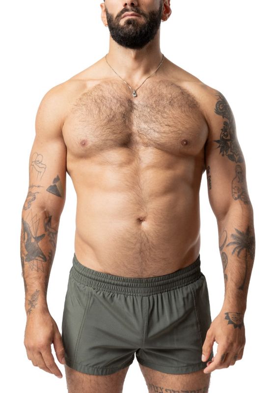 NASTY PIG CORE SWIM TRUNK ARMY GREEN, Size: SMALL