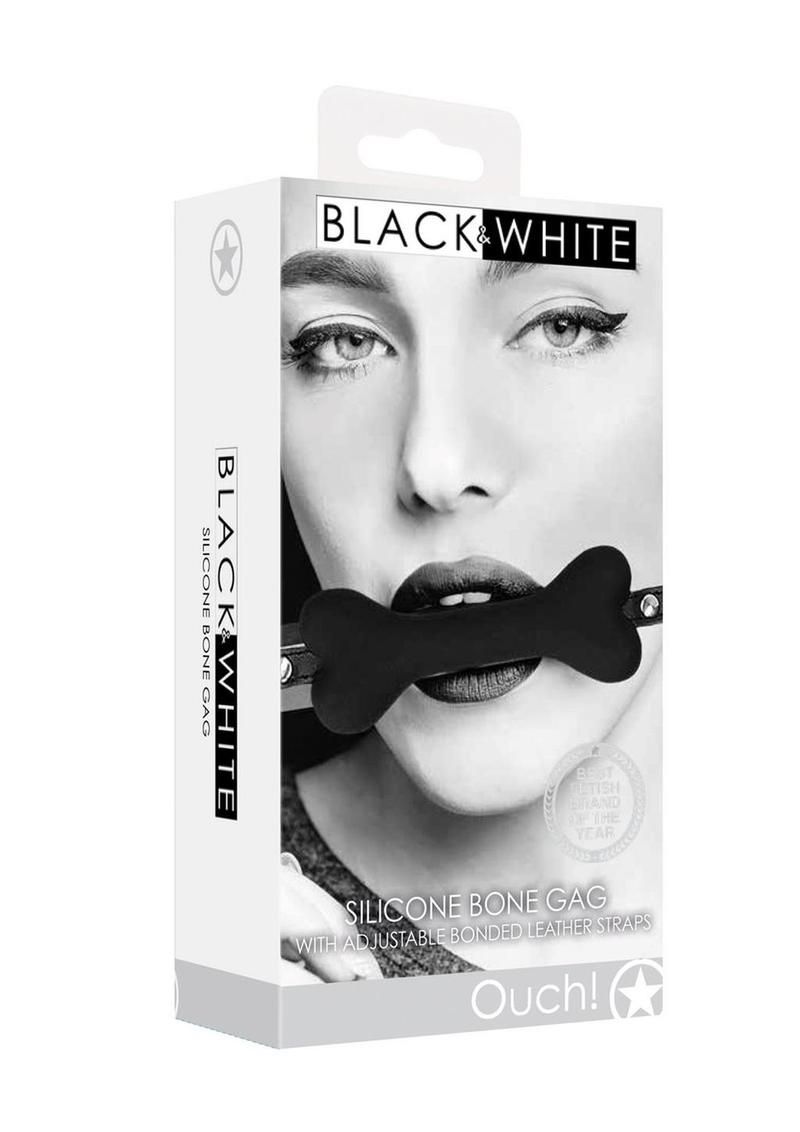 OUCH SILICONE BONE GAG BLACK