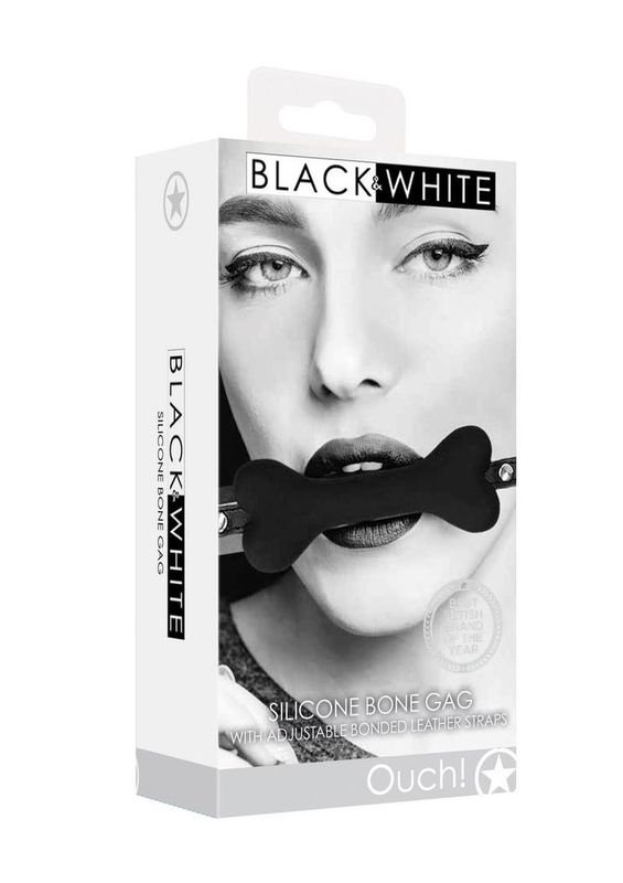 OUCH SILICONE BONE GAG BLACK