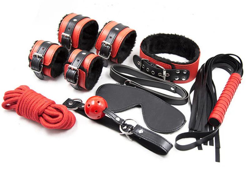 EVEREST RED & BLACK EXOTIC BONDAGE SET
