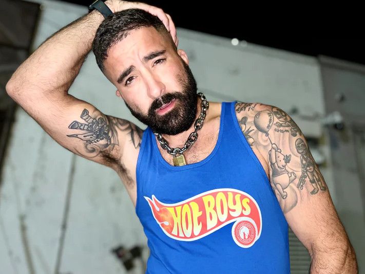 HORSE & HORN HOT BOYS TANK- BLUE, Size: S