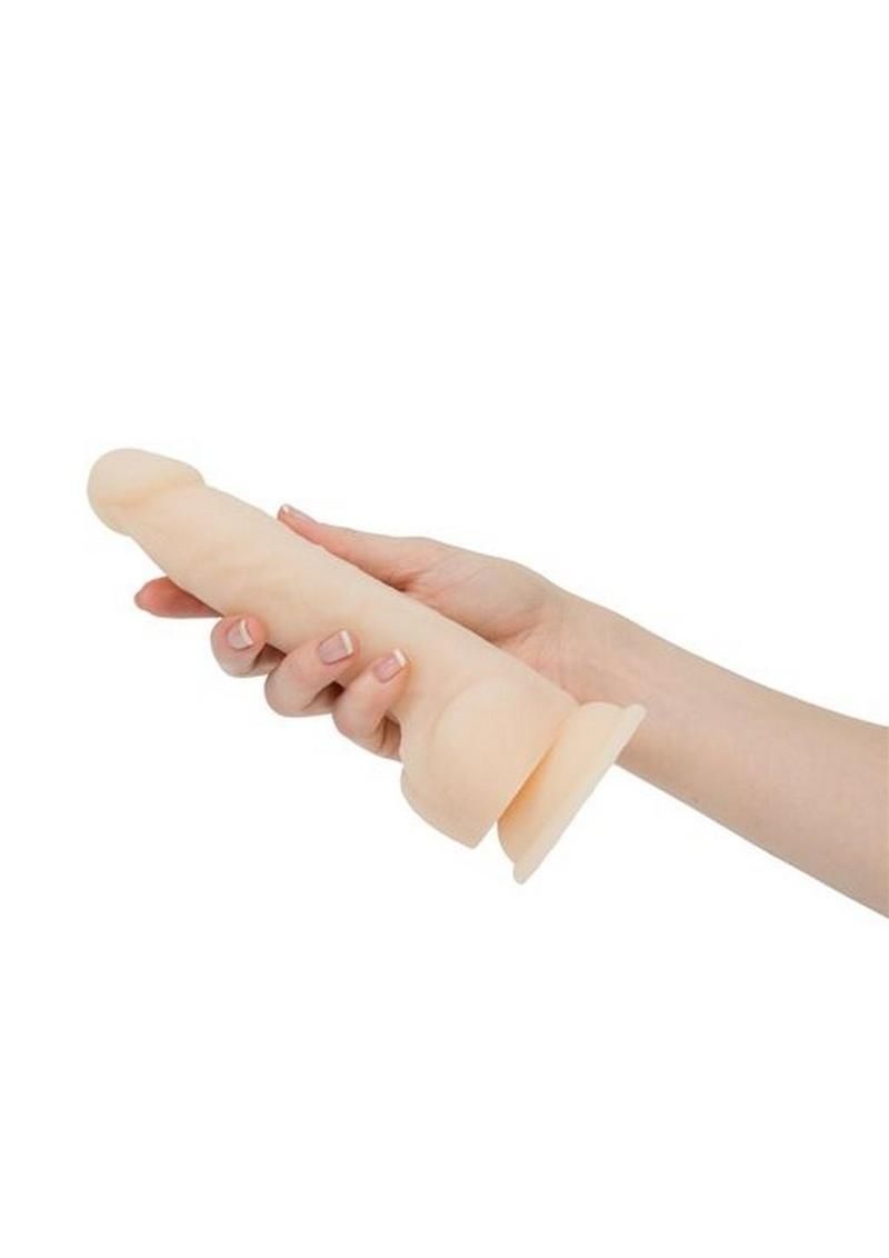 NAKED ADDICTION VIBRATING & ROTATING DONG 8" VANILLA