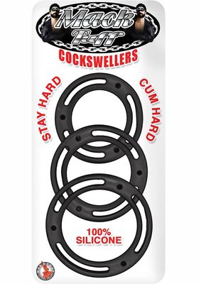 MACK TUFF COCKSWELLERS SILICONE COCK RING 3 PK BLACK MACK TUFF COCKSWELLERS SILICONE COCK RING 3 PK BLACK