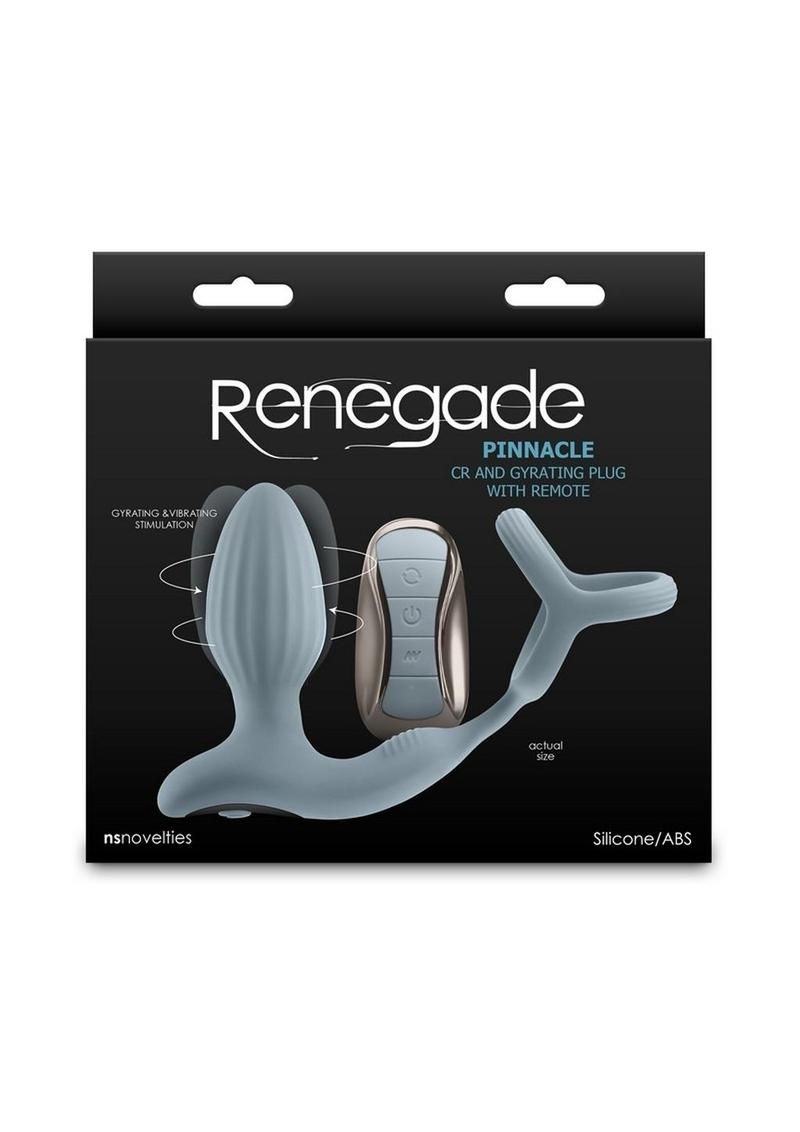 RENEGADE PINNACLE SILICONE PROSTATE STIMULATOR GRAY