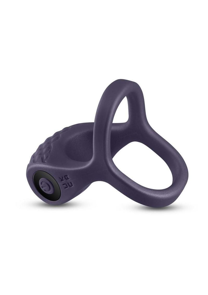 RENEGADE VALIANT VIBRATING SILICONE COCK AND BALL RING GRAY