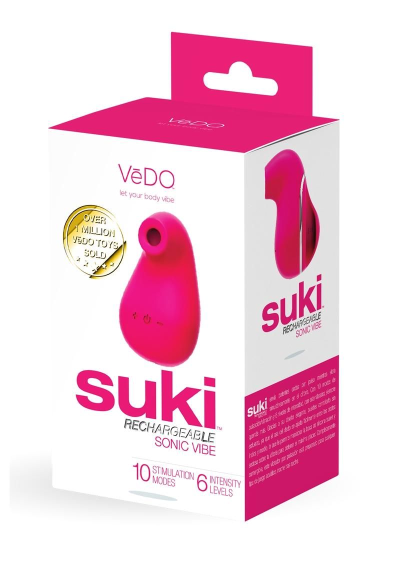 VEDO SUKI RECHARGEABLE SONIC VIBRATOR, Color: PINK