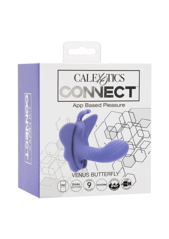 CALEXOTICS CONNECT VENUS BUTTERFLY SILICONE APP COMPATIBLE STIMULATOR