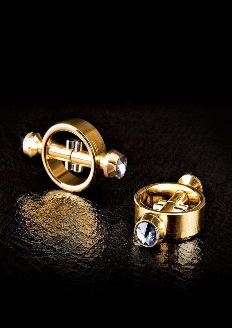 FETISH FANTASY GOLD MAGNETIC NIPPLE CLAMPS