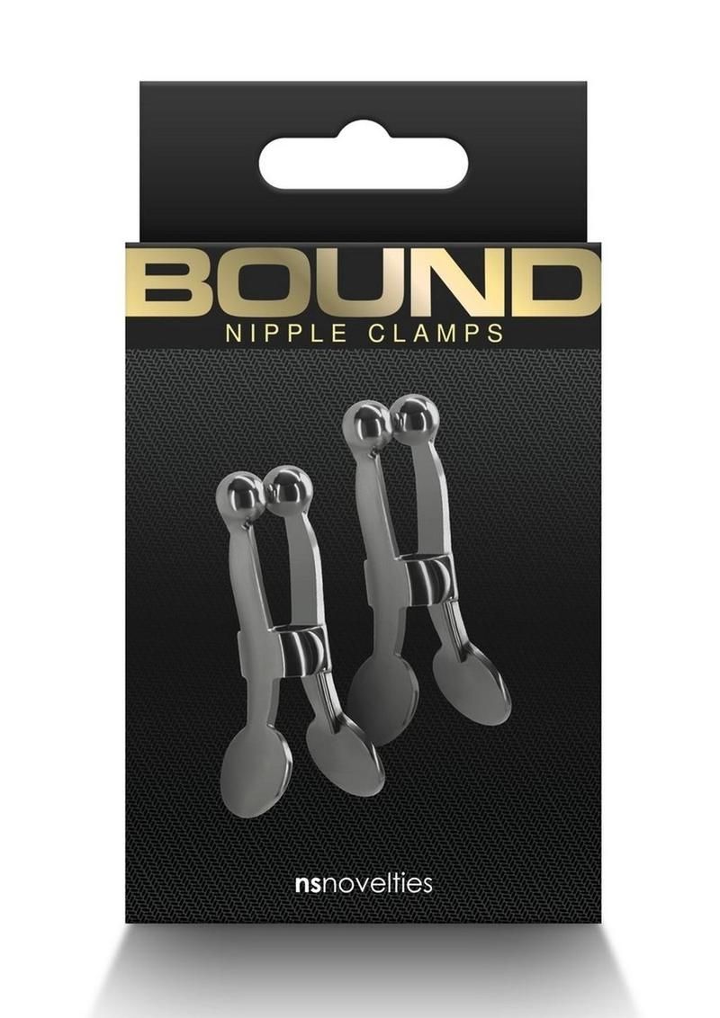 BOUND NIPPLE CLAMPS C1, Color: GUN METAL