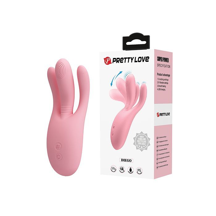 PRETTY LOVE DIEGO NODDING PINK VIBRATOR PRETTY LOVE DIEGO NODDING PINK VIBRATOR