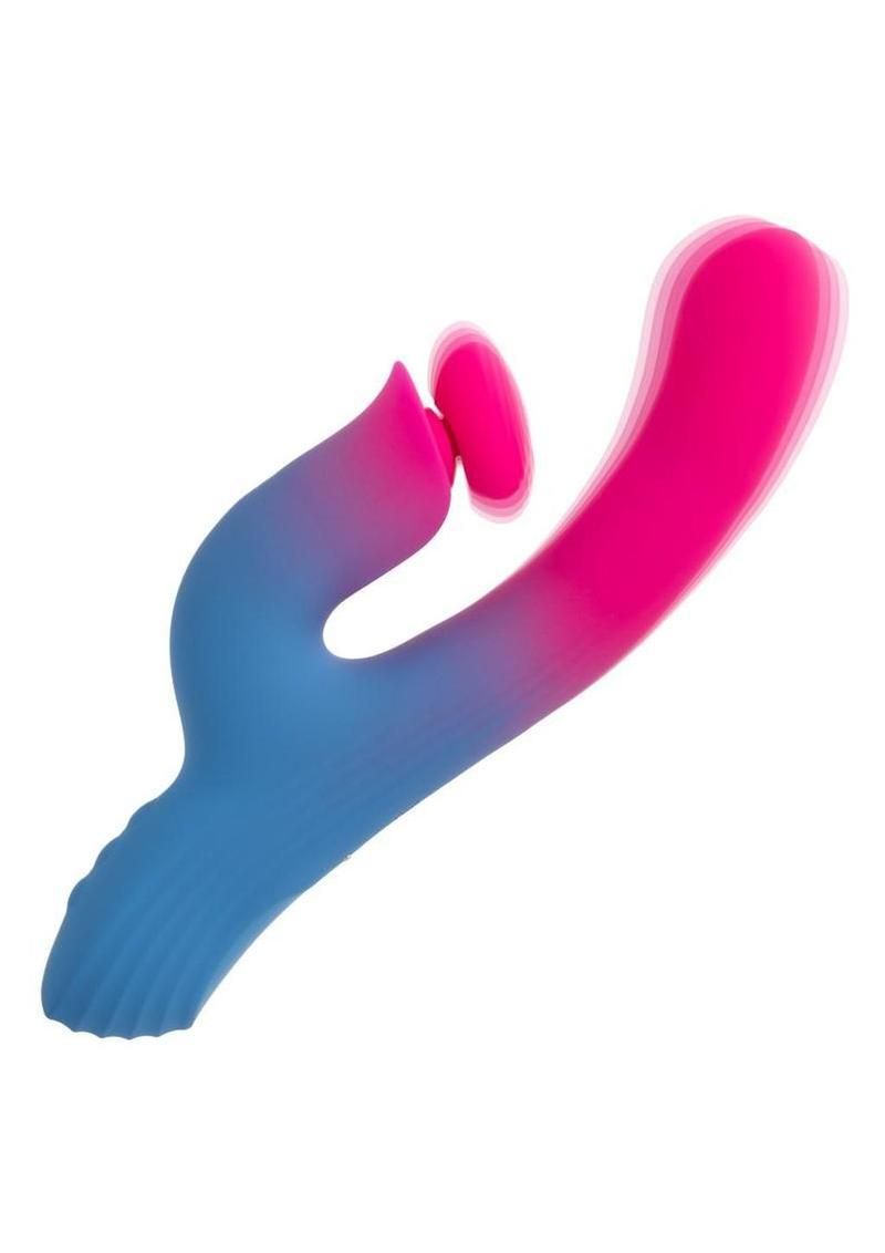ELATION THRUSTING DUAL STIMULATOR BLUE & PINK ELATION THRUSTING DUAL STIMULATOR BLUE & PINK